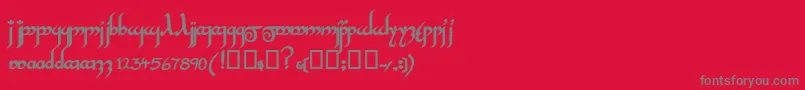 Шрифт InshallahsskBold – серые шрифты на красном фоне
