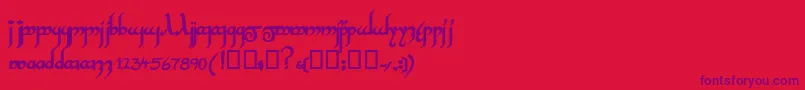 InshallahsskBold Font – Purple Fonts on Red Background
