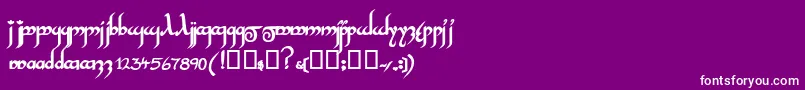 InshallahsskBold Font – White Fonts on Purple Background