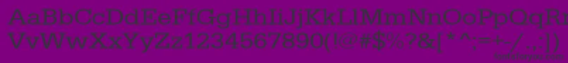 Urwegyptiennetextwid Font – Black Fonts on Purple Background