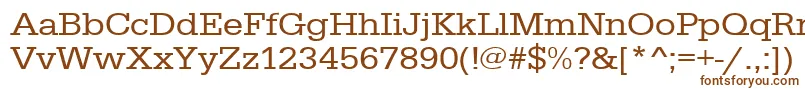 Urwegyptiennetextwid Font – Brown Fonts on White Background
