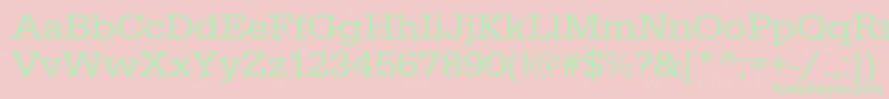 Urwegyptiennetextwid Font – Green Fonts on Pink Background