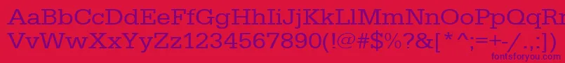 Police Urwegyptiennetextwid – polices violettes sur fond rouge