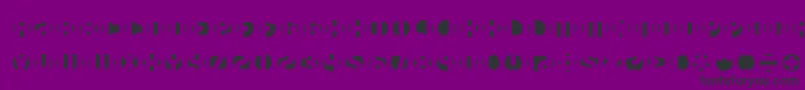DbLayer4Brk Font – Black Fonts on Purple Background