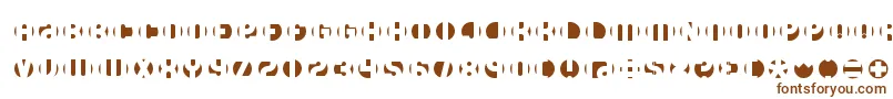 Шрифт DbLayer4Brk – коричневые шрифты на белом фоне