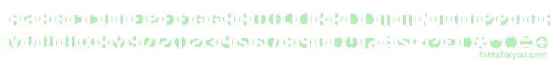 DbLayer4Brk Font – Green Fonts on White Background