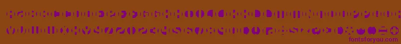DbLayer4Brk Font – Purple Fonts on Brown Background