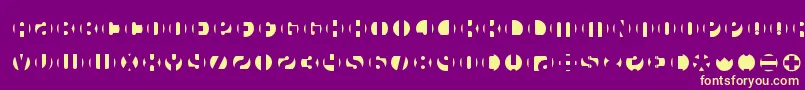 DbLayer4Brk Font – Yellow Fonts on Purple Background