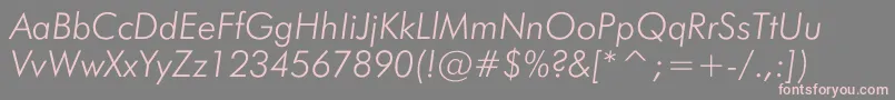 Más sobre la fuente JensenThinItalic fuente JensenThinItalic – Fuentes Rosadas Sobre Fondo Gris