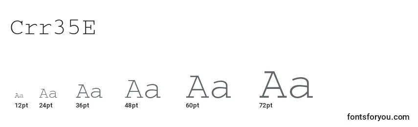 Crr35E Font Sizes