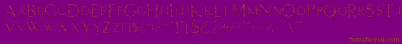 Intimcy2 Font – Brown Fonts on Purple Background