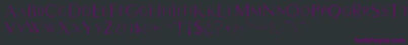 Intimcy2 Font – Purple Fonts on Black Background