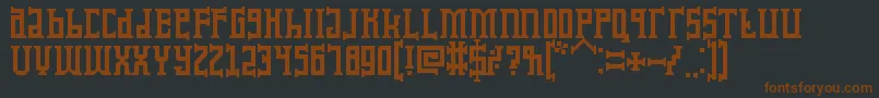 KoruptorAndTheBitches Font – Brown Fonts on Black Background