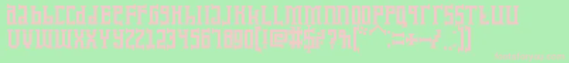 KoruptorAndTheBitches Font – Pink Fonts on Green Background