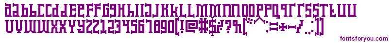 KoruptorAndTheBitches Font – Purple Fonts on White Background