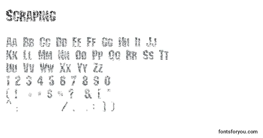 Schriftart Scraping – Alphabet, Zahlen, spezielle Symbole
