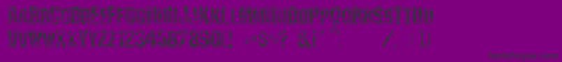 Scraping-Schriftart – Schwarze Schriften auf violettem Hintergrund