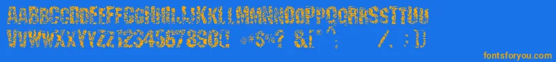 fuente Scraping – Fuentes Naranjas Sobre Fondo Azul