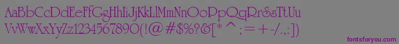 More about UniversityRomanBt Font UniversityRomanBt Font – Purple Fonts on Gray Background