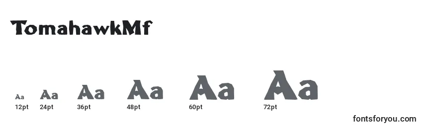 TomahawkMf Font Sizes