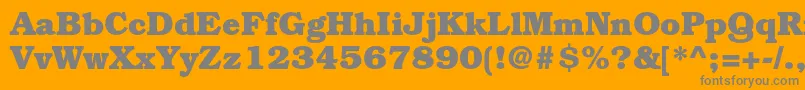 BookmanstdBold Font – Gray Fonts on Orange Background