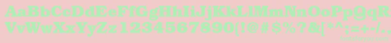 fuente BookmanstdBold – Fuentes Verdes Sobre Fondo Rosa