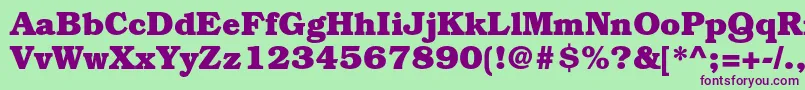 BookmanstdBold Font – Purple Fonts on Green Background