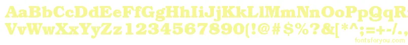 Police BookmanstdBold – polices jaunes