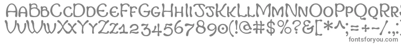 MargotSmallCapitals Font – Gray Fonts on White Background