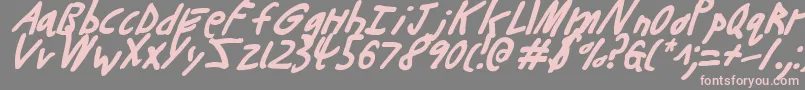 Buttonsi Font – Pink Fonts on Gray Background