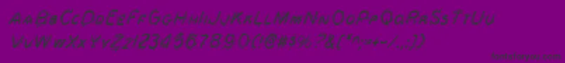 Berserkerci Font – Black Fonts on Purple Background