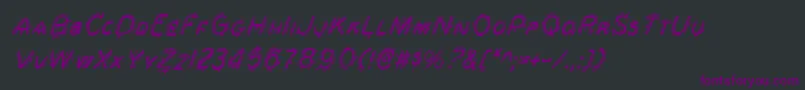 Berserkerci Font – Purple Fonts on Black Background