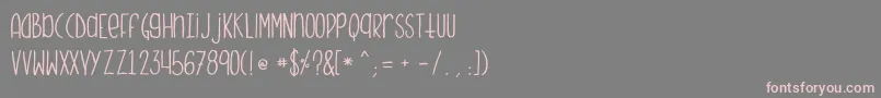 Monstermonster Font – Pink Fonts on Gray Background