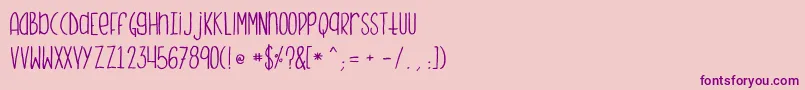 Monstermonster Font – Purple Fonts on Pink Background