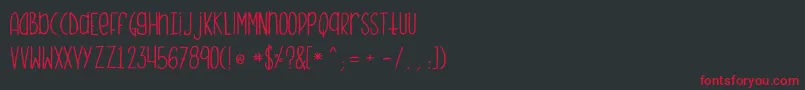 Monstermonster Font – Red Fonts on Black Background