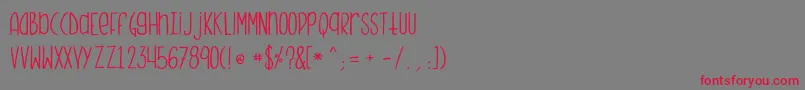 Шрифт Monstermonster – красные шрифты на сером фоне