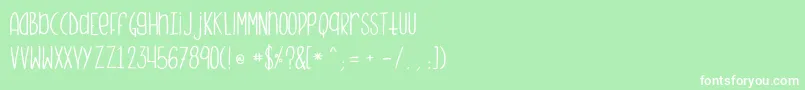 Monstermonster Font – White Fonts on Green Background