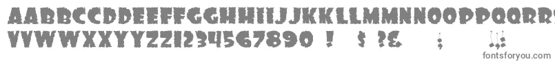 Ds Sonof Black-fontti – harmaat kirjasimet valkoisella taustalla