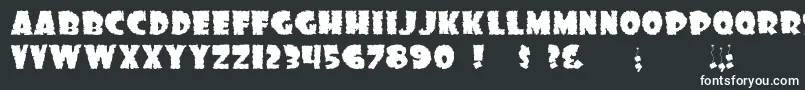 Шрифт Ds Sonof Black – белые шрифты