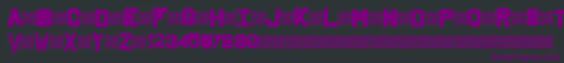 Fridgeletters Font – Purple Fonts on Black Background