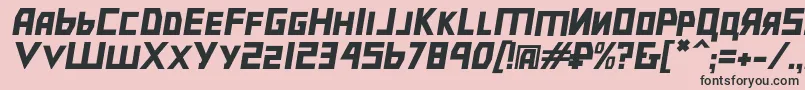 Bolshevikobl Font – Black Fonts on Pink Background