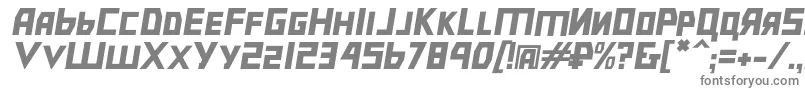 Bolshevikobl-Schriftart – Graue Schriften auf weißem Hintergrund
