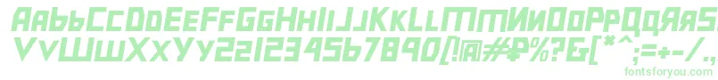 Bolshevikobl Font – Green Fonts on White Background