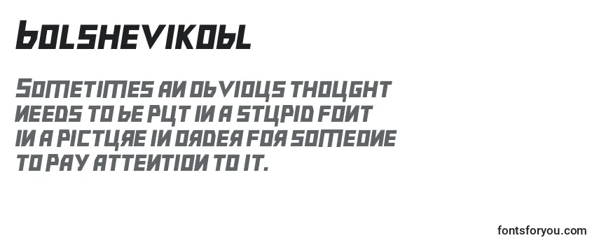 Schriftart Bolshevikobl