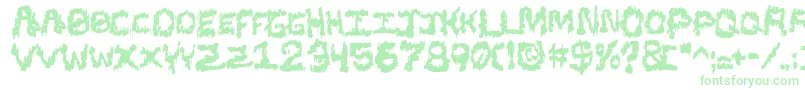 Blacsst Font – Green Fonts on White Background