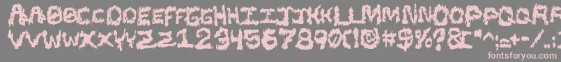 Blacsst-Schriftart – Rosa Schriften auf grauem Hintergrund