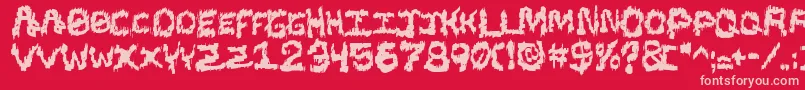 fuente Blacsst – Fuentes Rosadas Sobre Fondo Rojo