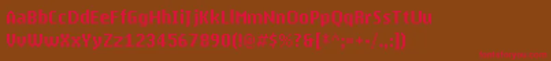 MyPhoneN1280 Font – Red Fonts on Brown Background