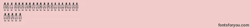 ToySoldier Font – Black Fonts on Pink Background