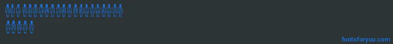 ToySoldier Font – Blue Fonts on Black Background
